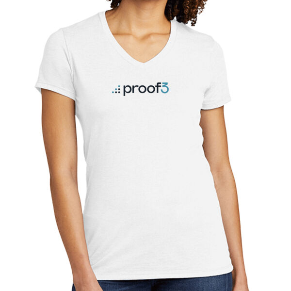 Printed Proof3 - Women's Tri Blend V Neck Tee Thumbnail