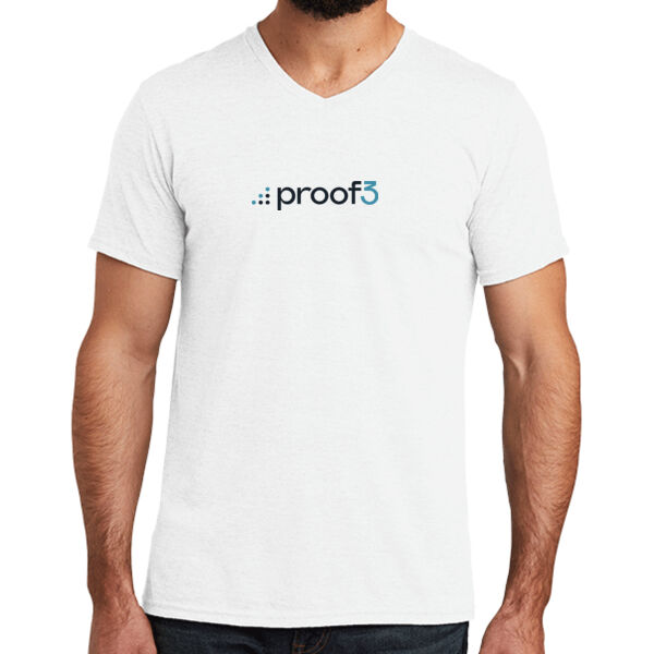 Printed Proof3 - Unisex Tri Blend V Neck Tee Thumbnail